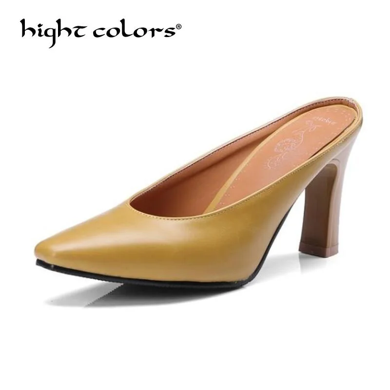2019 Fashion Shoes Pointed Toe Solid Slip On Slingbacks Pumps For Women Concise Thick High Heels Brand Leather Shoes DXM18
2019 Fashion Shoes Pointed Toe Solid Slip On Slingbacks Pumps For Women Concise Thick High Heels Brand Leather Shoes DXM18