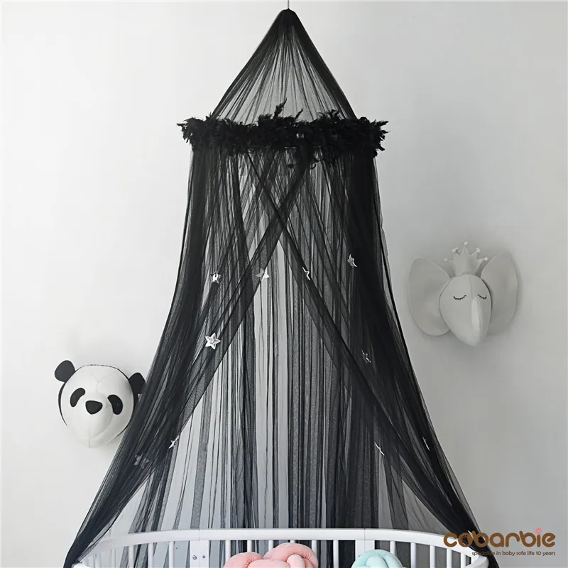 Luxury Kids Baby Bedding Round Dome Bed Feather Canopy Netting Bedcover Mosquito Net Curtain Play Tent with star For Children
Luxury Kids Baby Bedding Round Dome Bed Feather Canopy Netting Bedcover Mosquito Net Curtain Play Tent with star For Children