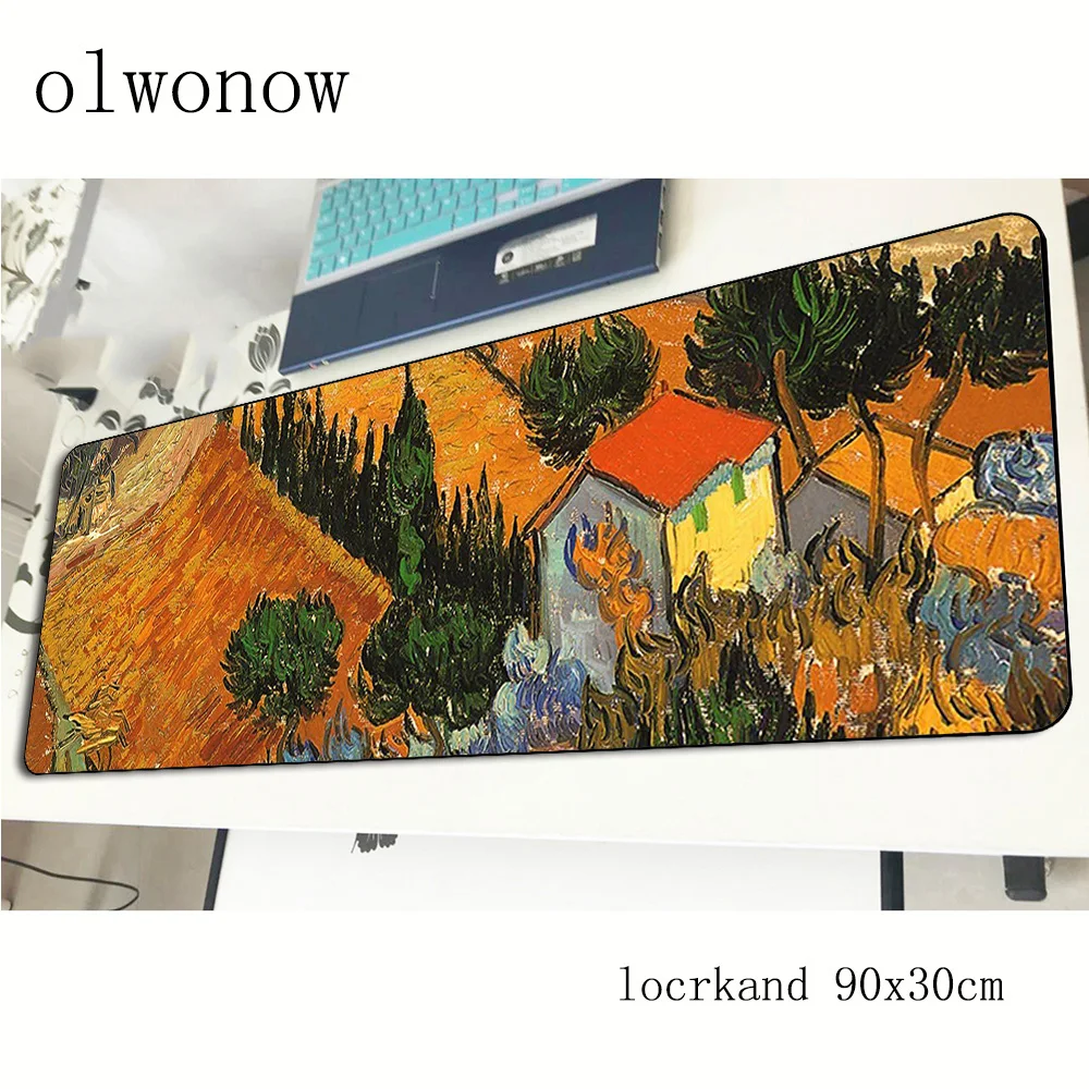 van gogh pad mouse Halloween Gift computador gamer mouse pad 90x30cm padmouse Fashion mousepad ergonomic gadget office desk mats
van gogh pad mouse Halloween Gift computador gamer mouse pad 90x30cm padmouse Fashion mousepad ergonomic gadget office desk mats