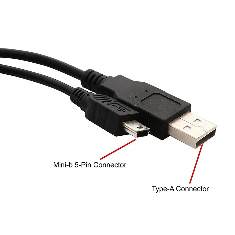 Двойной USB 2 0 Тип A к мини 5-контактный B x1 Y кабель передачи данных и питания XJ66 |
