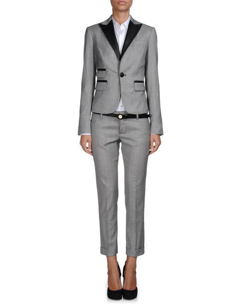2 piece Gray Pant Suits Formal Ladies Office OL Uniform Designs Women Business Work Wear One Button Jacket with Trousers Set W44
2 piece Gray Pant Suits Formal Ladies Office OL Uniform Designs Women Business Work Wear One Button Jacket with Trousers Set W44