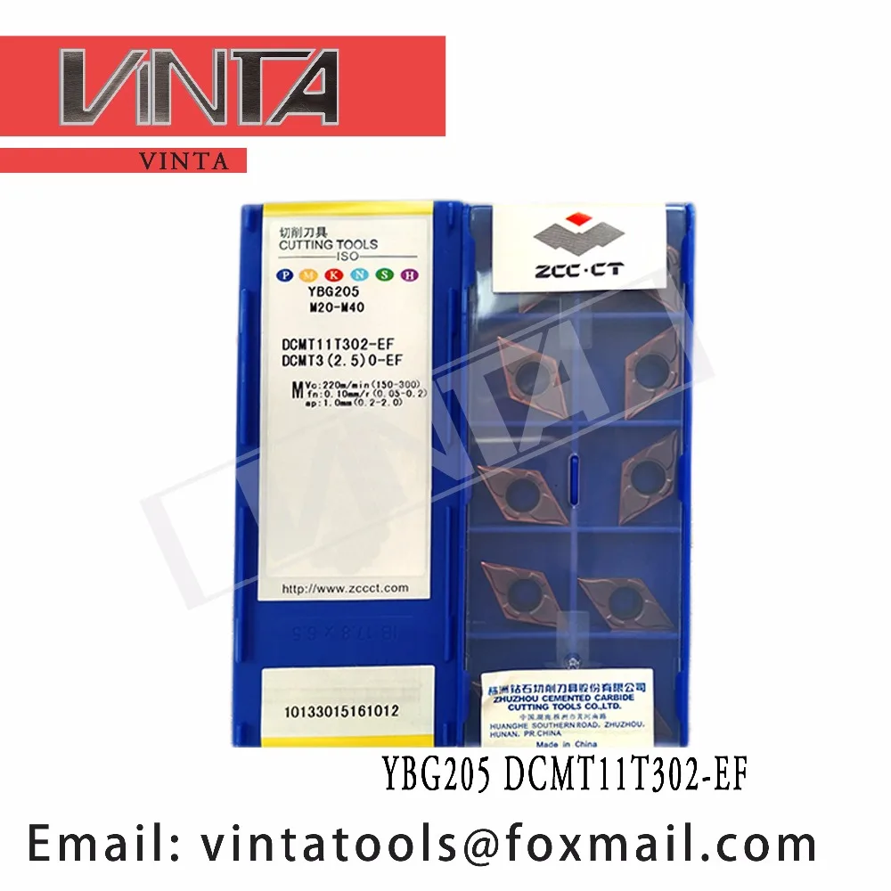 Бесплатная доставка высококачественные 10 шт./лот YBG205 YBG202 YBM153 DCMT11T302 EF cnc карбидные