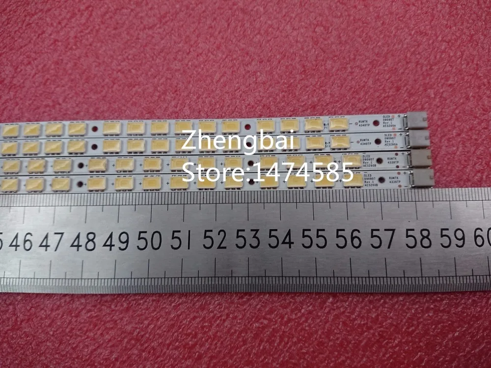 Beented 4 Piece/set LED strip SLED 090907 REV.1 AE5260B RUNTK 4339TP 4340TP for LK520D3LB1S KDL-52EX700 63 LED 585MM,used part
Beented 4 Piece/set LED strip SLED 090907 REV.1 AE5260B RUNTK 4339TP 4340TP for LK520D3LB1S KDL-52EX700 63 LED 585MM,used part