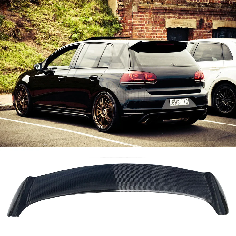 MK6 gti r20 УГЛЕРОДНЫЙ Задний спойлер на крышу багажника для Volkswagen VW Golf 6 r 2009 2013 OSir style