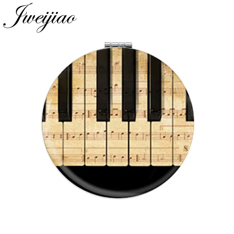JWEIJIAO Piano Keyboard Musical Staff Round Pocket Mirror White PU Leather Folding Compact Makeup Mirror For Piano Lovers Gifts
JWEIJIAO Piano Keyboard Musical Staff Round Pocket Mirror White PU Leather Folding Compact Makeup Mirror For Piano Lovers Gifts