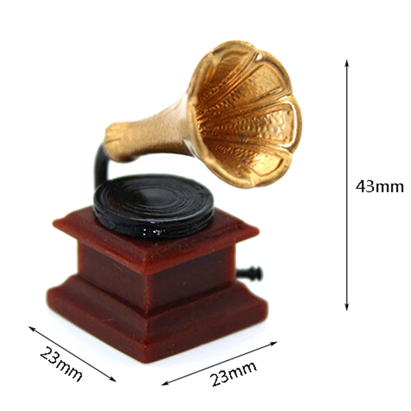Mini Retro Phonograph Simulation Furniture Model Toys for Doll House Decoration 1/12 Dollhouse Miniature Accessories
Mini Retro Phonograph Simulation Furniture Model Toys for Doll House Decoration 1/12 Dollhouse Miniature Accessories