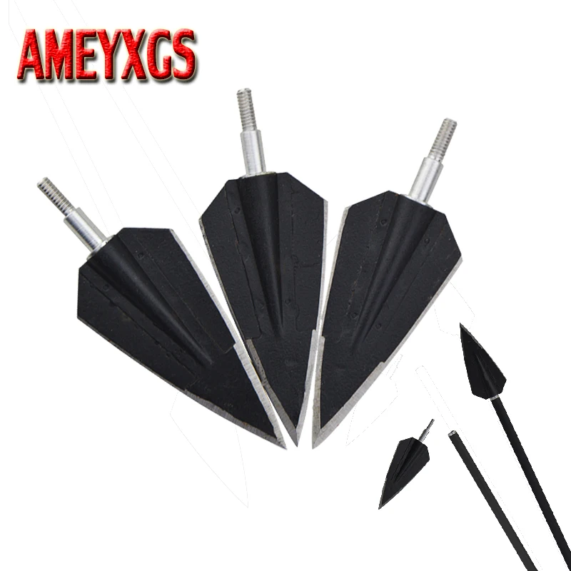 6 шт. стрельба из лука 2 лезвия Broadheads 150 зерна практика стрела соединение лук