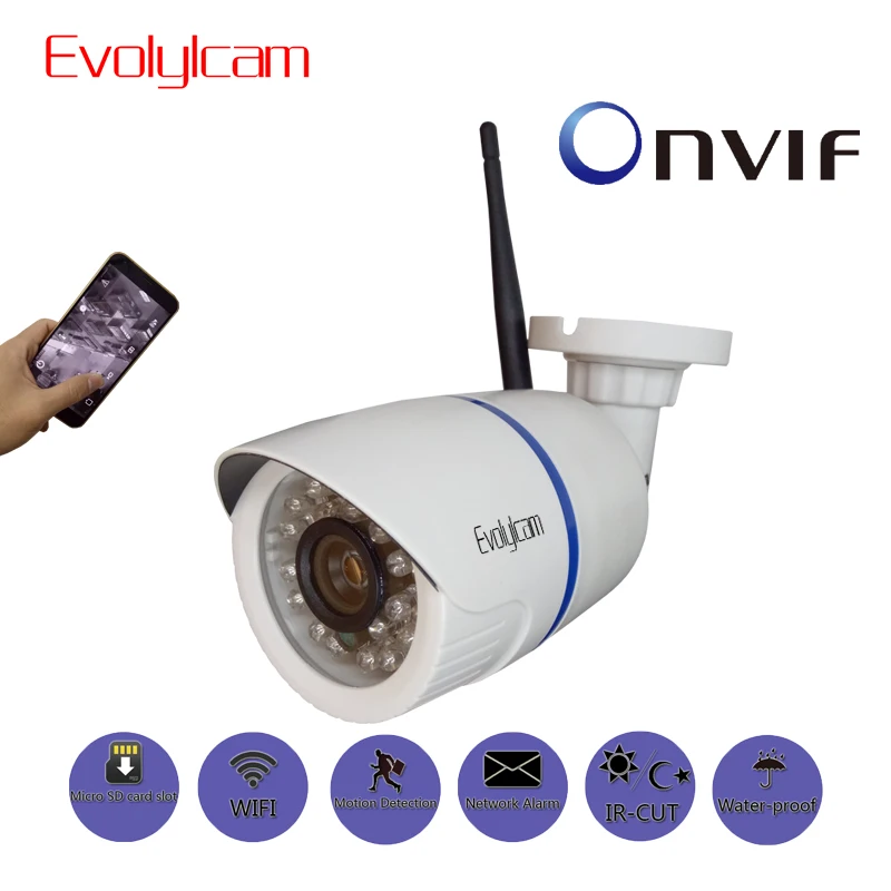 Беспроводная ip камера Evolylcam HD 1080P Wi Fi P2P Onvif 720P 960P CCTV с разъемом для карт Micro SD/TF CamHi