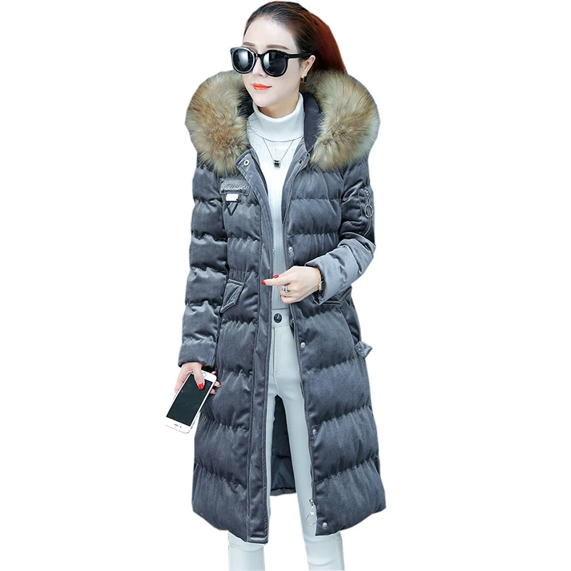 Women Fashion Big Fur Collar Cotton Coats Autumn Winter Thicken Warm Long Hooded Cotton Jackets Vintage Gold Velet Parkas FP1803
Women Fashion Big Fur Collar Cotton Coats Autumn Winter Thicken Warm Long Hooded Cotton Jackets Vintage Gold Velet Parkas FP1803