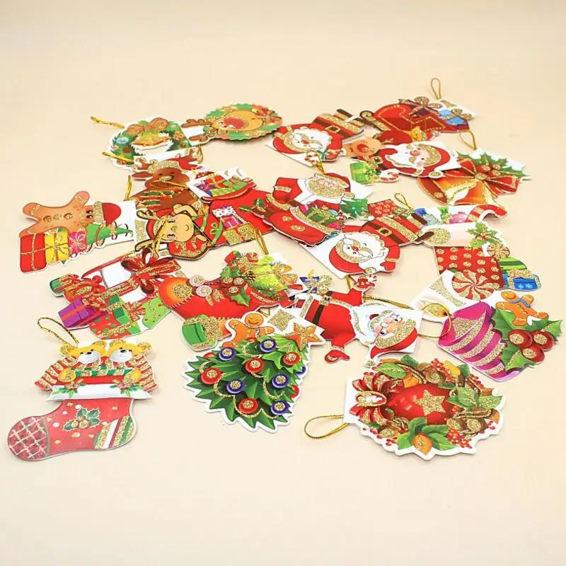 160pcs/lot Mini Cartoon Santa Claus Tag Hanging Card Christmas Tree Decoration Pendant Christmas Wish Card
160pcs/lot Mini Cartoon Santa Claus Tag Hanging Card Christmas Tree Decoration Pendant Christmas Wish Card