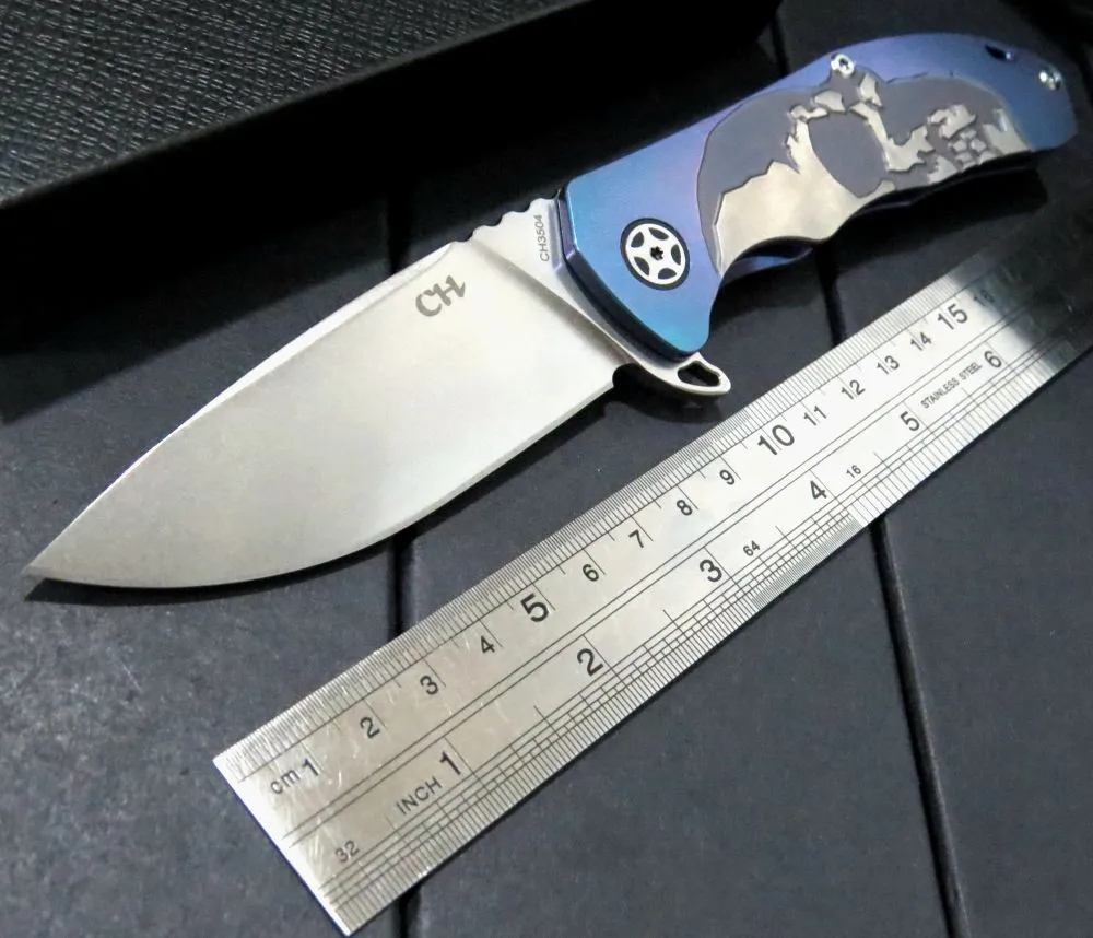 CH Tools CH3504 Folding Knife S35VN Blade Retro Copper Titanium Alloy Handle Flipper Camping Survival Knives Pocket EDC Tools
CH Tools CH3504 Folding Knife S35VN Blade Retro Copper Titanium Alloy Handle Flipper Camping Survival Knives Pocket EDC Tools