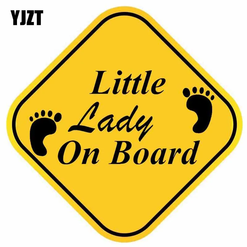 YJZT 14.3CM*14.3CM Little Lady On Board Car Sticker Warning Decal PVC 12-40304 
YJZT 14.3CM*14.3CM Little Lady On Board Car Sticker Warning Decal PVC 12-40304