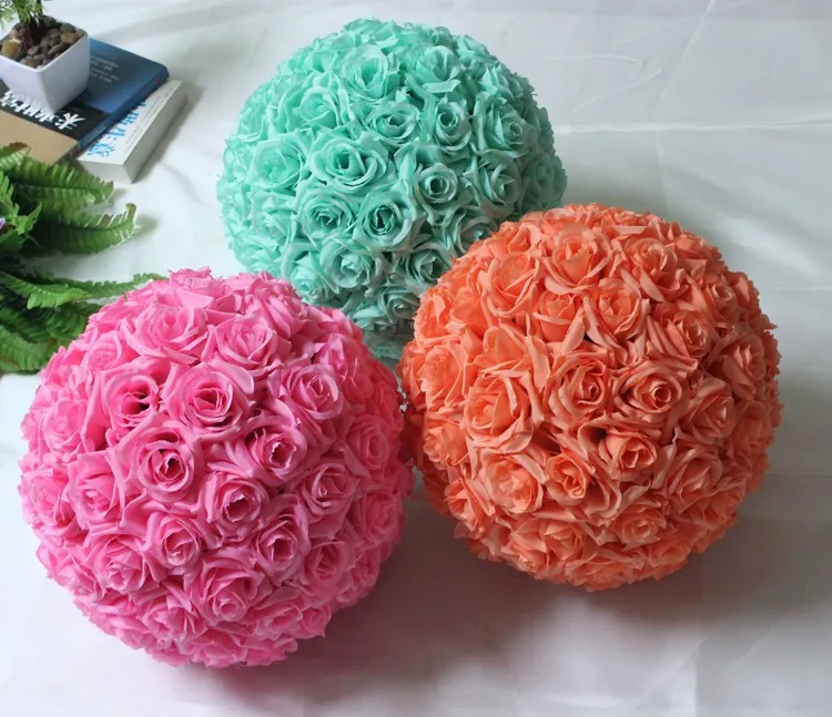 6" 15cm Flowers Rose Kissing Balls Pomanders Artificial Silk Flower Ball Centerpieces For Wedding Decorations Tiffany Blue 2pcs
6" 15cm Flowers Rose Kissing Balls Pomanders Artificial Silk Flower Ball Centerpieces For Wedding Decorations Tiffany Blue 2pcs