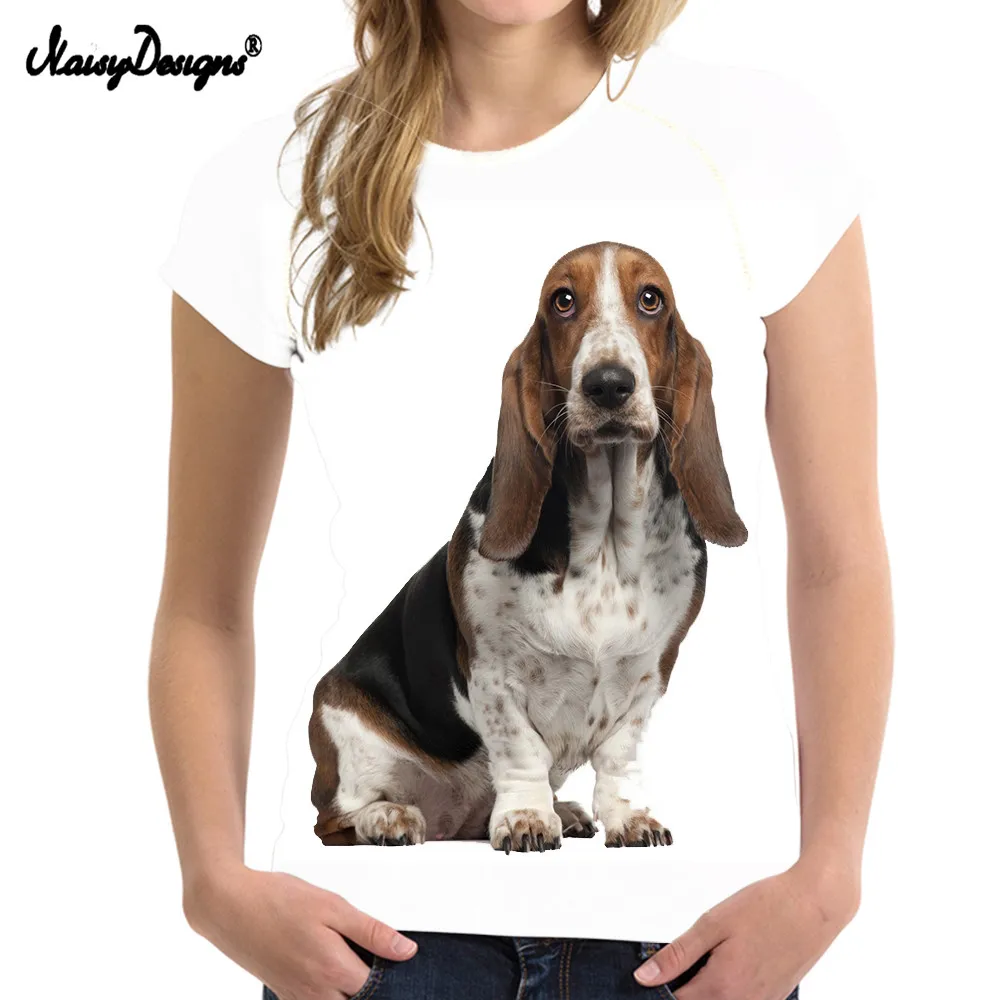 NoisyDesigns Woman Summer T Shirt Cute 3D Dog Basset Hound Print Fashion Brand Female T-shirts Kyliejenmer 2019 Short Sleeve Tee
NoisyDesigns Woman Summer T Shirt Cute 3D Dog Basset Hound Print Fashion Brand Female T-shirts Kyliejenmer 2019 Short Sleeve Tee