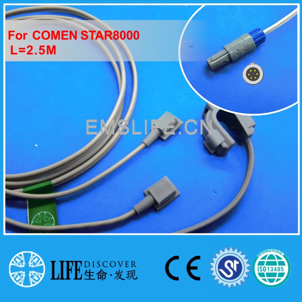 Long cable multifunctional Y style spo2 oxygen sensor for COMEN star8000 digital module
Long cable multifunctional Y style spo2 oxygen sensor for COMEN star8000 digital module