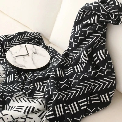 collalily Nordic 100% cotton sofa Throw blanket Modern geometric striped plaid grey Bedding bed soft throw rug home black white
collalily Nordic 100% cotton sofa Throw blanket Modern geometric striped plaid grey Bedding bed soft throw rug home black white