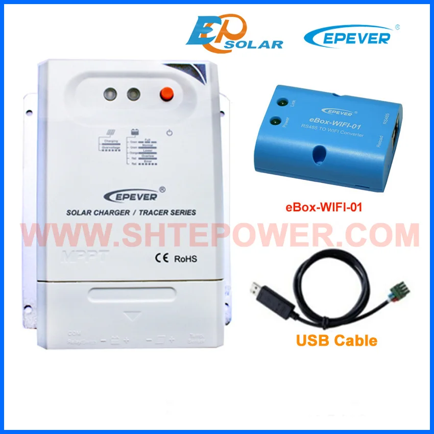 wifi BOX and USB cable for communication function Tracer2210CN 12V 20A solar panels system solar regulator charger battery
wifi BOX and USB cable for communication function Tracer2210CN 12V 20A solar panels system solar regulator charger battery