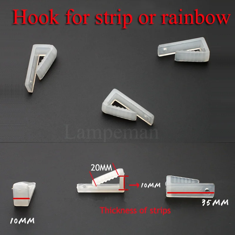 LED strip accessory for SMD5050 SMD3528 SMD3014 Fixed plastic hanging clip High Quality Flexible Accessories
LED strip accessory for SMD5050 SMD3528 SMD3014 Fixed plastic hanging clip High Quality Flexible Accessories