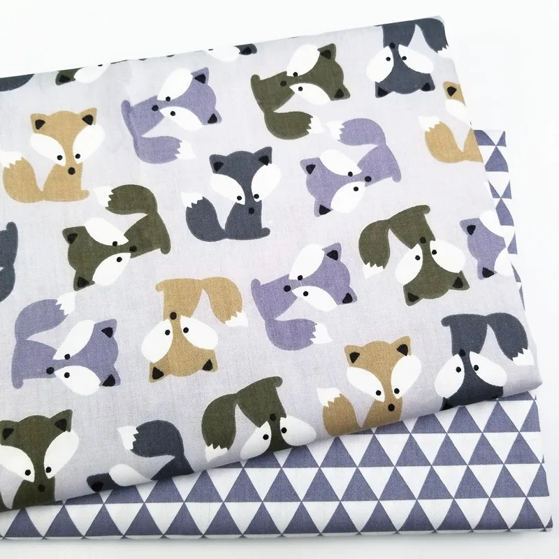 Grey Fox Cotton Patchwork Cloth Kids Twill Cotton Fabric for DIY Sewing Quilting Fat Quarters Material For Baby&Child
Grey Fox Cotton Patchwork Cloth Kids Twill Cotton Fabric for DIY Sewing Quilting Fat Quarters Material For Baby&Child
