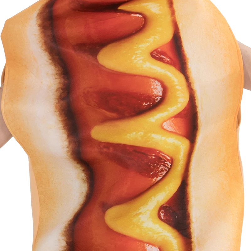 Eraspooky Men's Funny 3D Print Food Sausage Hot Dog Costumes Halloween Adult One Piece Hooded Jumpsuit Carnival Party Cosplay
Eraspooky Men's Funny 3D Print Food Sausage Hot Dog Costumes Halloween Adult One Piece Hooded Jumpsuit Carnival Party Cosplay