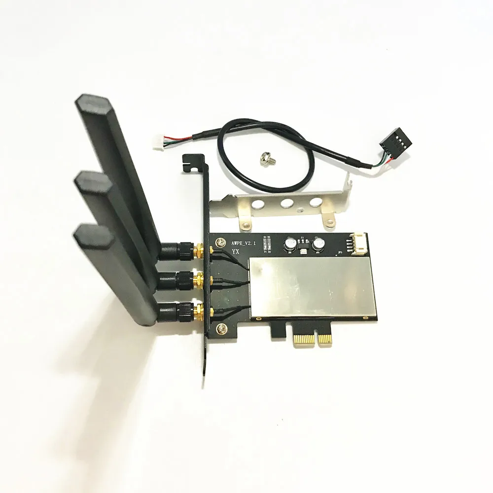 Broadcom BCM943602CS 867Mbps Dual Band 802.11ac Desktop PCI-E 1X WiFi Adapter PCi Express Wireless Card Support Bluetooth 4.0
Broadcom BCM943602CS 867Mbps Dual Band 802.11ac Desktop PCI-E 1X WiFi Adapter PCi Express Wireless Card Support Bluetooth 4.0
