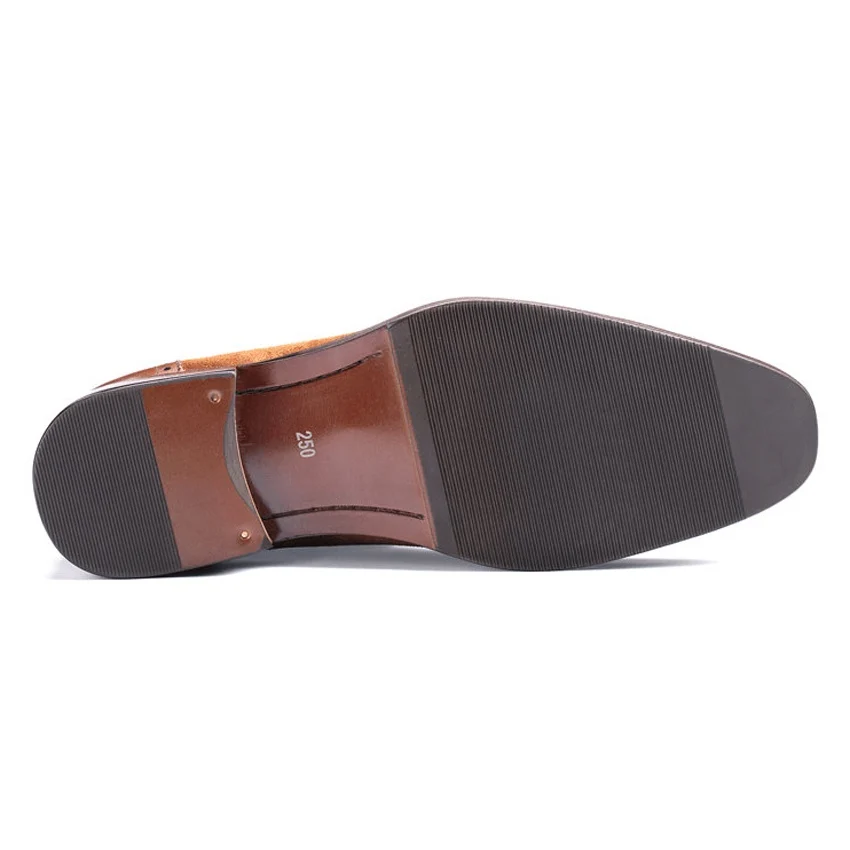 New Luxury Cow Suede Handmade Formal Dress Semi Brogues Shoes Genuine Leather Pointed Toe Men's Party Oxfords For Male MT102
New Luxury Cow Suede Handmade Formal Dress Semi Brogues Shoes Genuine Leather Pointed Toe Men's Party Oxfords For Male MT102