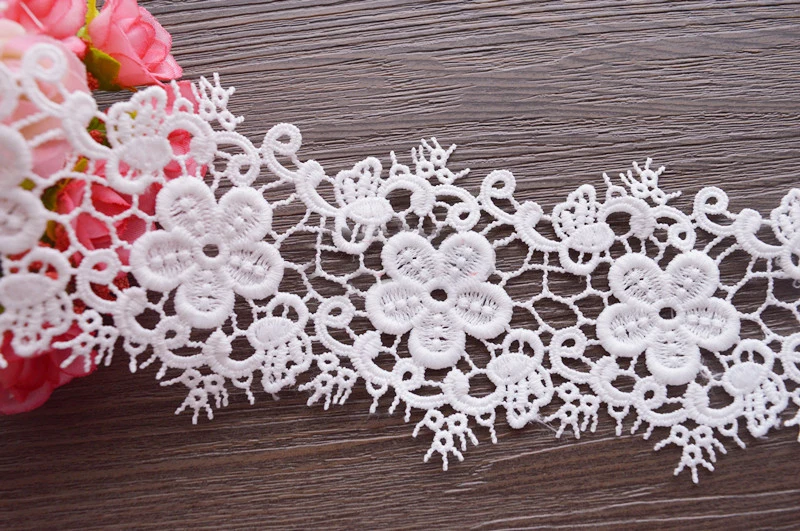 ivory 5 yard 7.5cm 2.95" wide milk silk embroidered tapes lace trim ribbon clothes dress fabric 200039QL4K30
ivory 5 yard 7.5cm 2.95" wide milk silk embroidered tapes lace trim ribbon clothes dress fabric 200039QL4K30