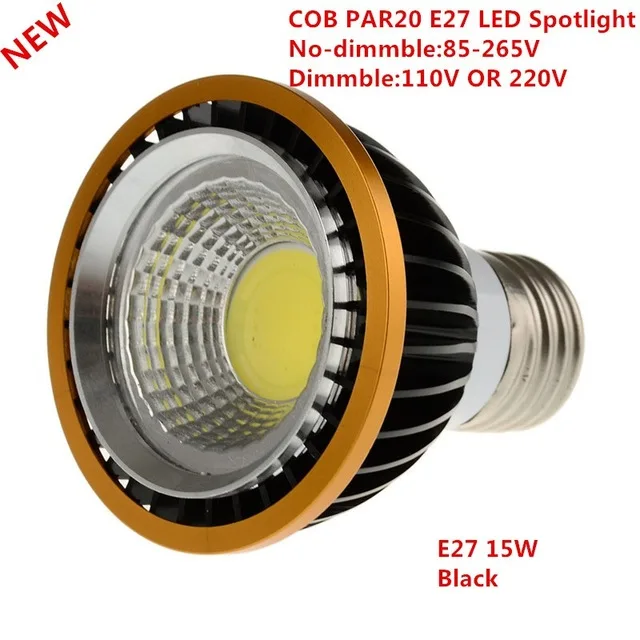 10PCS Newest 15WCOB dimmable PAR20 LED Spot Bulb Lamp Light E27 Warm White/Cool White/White Led Spotlight Downlight Lighting
10PCS Newest 15WCOB dimmable PAR20 LED Spot Bulb Lamp Light E27 Warm White/Cool White/White Led Spotlight Downlight Lighting