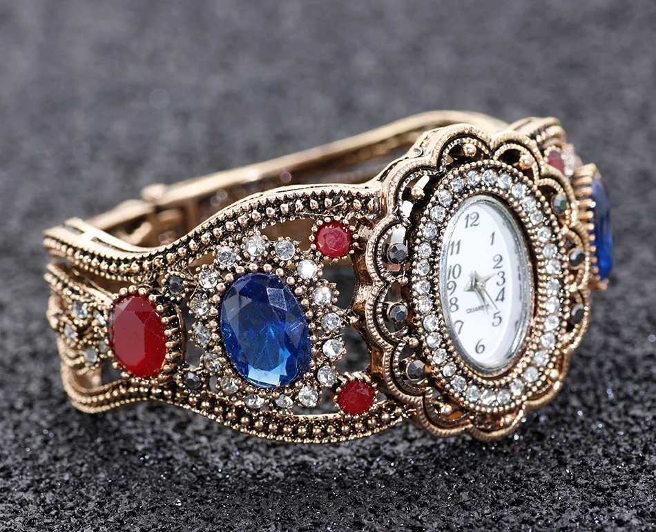 SUNSPICE-MS кварцевые наручные часы Ретро Винтаж браслет манжеты женские античное