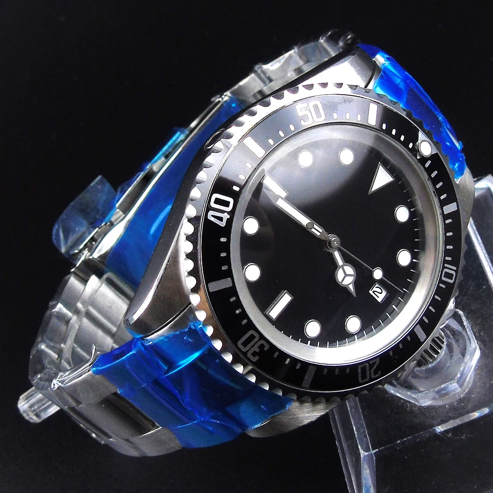 42mm Parnis Black dial black Bezel Automatic Self-Wind Mechanical watches Luminous Men's Watch
42mm Parnis Black dial black Bezel Automatic Self-Wind Mechanical watches Luminous Men's Watch