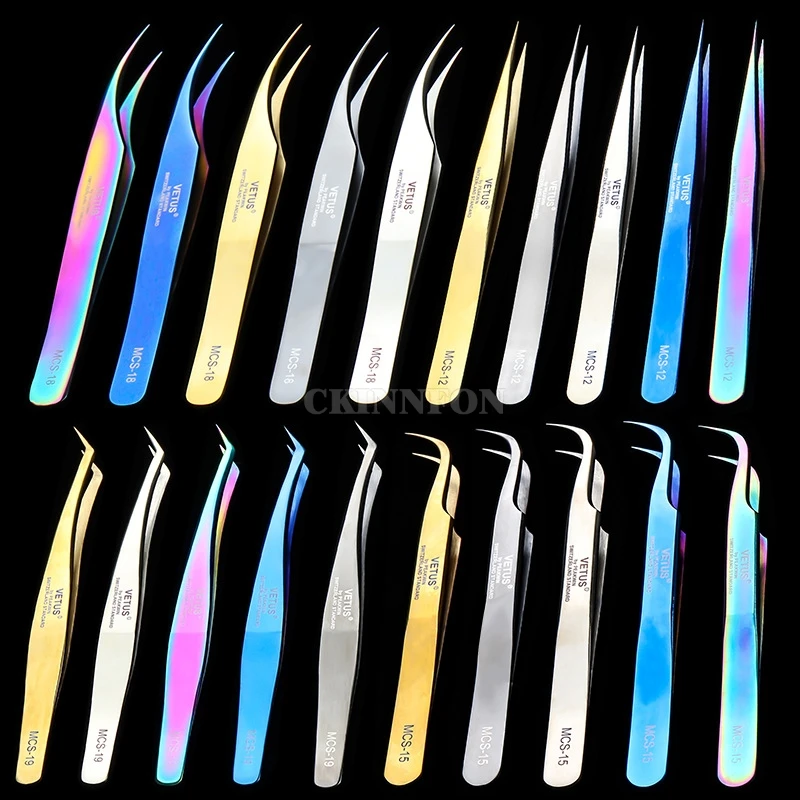 50Pcs/Lot Genunie MCS-15/12 Series Rainbow Tweezers False Eyelash Extension Tweezer Stainless Steel Tweezers New
50Pcs/Lot Genunie MCS-15/12 Series Rainbow Tweezers False Eyelash Extension Tweezer Stainless Steel Tweezers New
