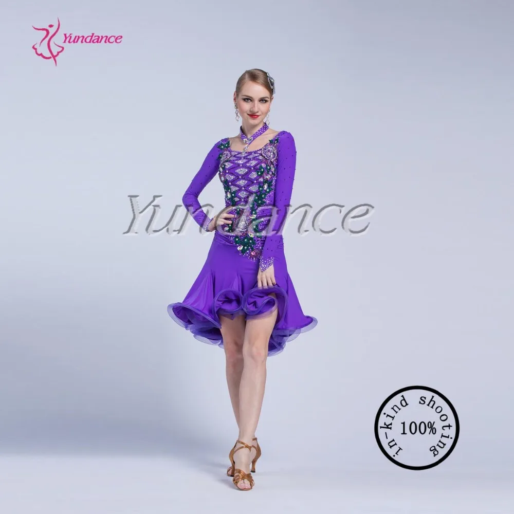 2017 Customized Simple Purple Latin Dress Costume Girls Latin Salsa Dance Costumes For Adults L-16513
2017 Customized Simple Purple Latin Dress Costume Girls Latin Salsa Dance Costumes For Adults L-16513