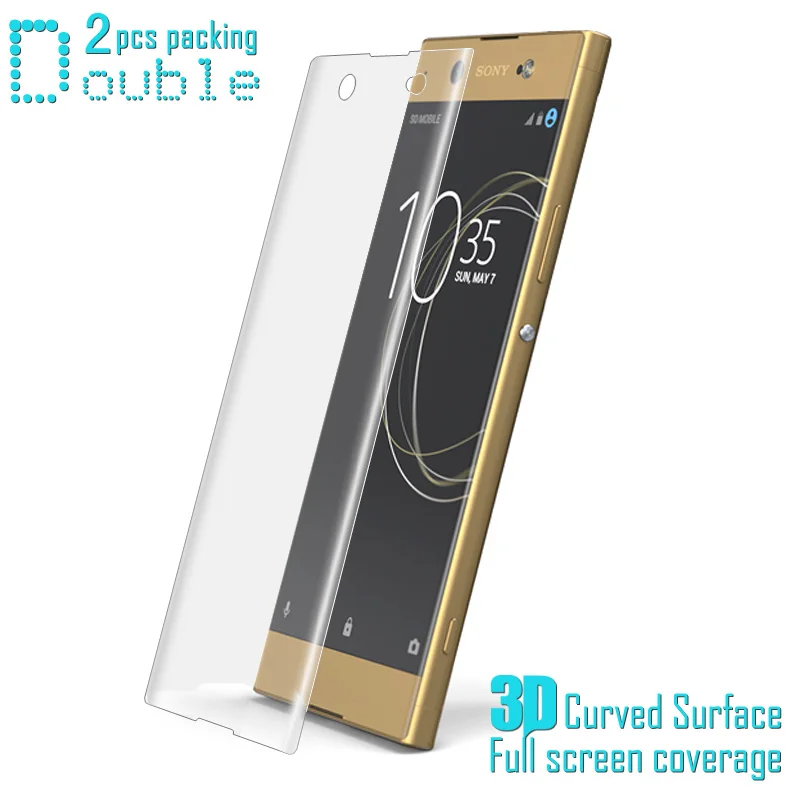 (2 шт.) 3D изогнутая полноэкранная Защитная пленка для Sony Xperia XA1 Ultra XZ Premium E5563 защита