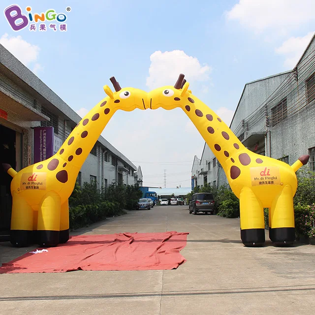 Customized 10x5.3 meters inflatable giraffe archway decorative airblown giraffe arch with blower toys
Customized 10x5.3 meters inflatable giraffe archway decorative airblown giraffe arch with blower toys