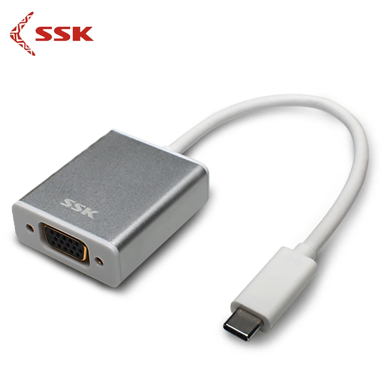 SSK SHU-C015 Type -C к VGA адаптер конвертер 1080P цифровое подключение ТВ проектор видео для
