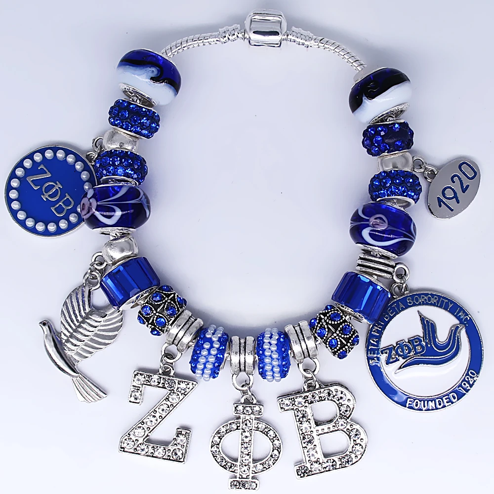 New hot ZETA PHI BETA society Murano big hole glass beads bangle for best sorority gift souvenir jewelry bracelet
New hot ZETA PHI BETA society Murano big hole glass beads bangle for best sorority gift souvenir jewelry bracelet