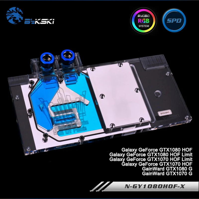 Bykski N-GY1080HOF-X, видеокарта с полным покрытием, блок водяного охлаждения RGB/RBW для Galaxy GTX1080/1070 ХОФ, GainWard GTX1080/1070
Bykski N-GY1080HOF-X, видеокарта с полным покрытием, блок водяного охлаждения RGB/RBW для Galaxy GTX1080/1070 ХОФ, GainWard GTX1080/1070
