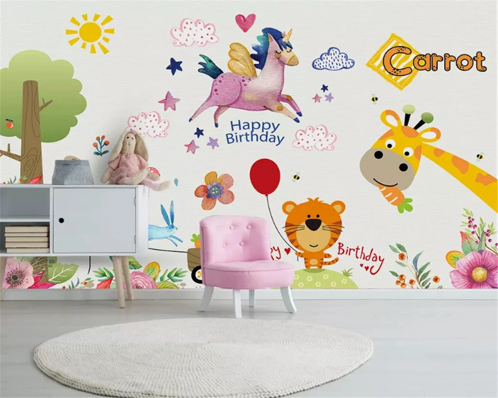 beibehang Custom decorative painting papel de parede wallpaper Nordic simple small animal children's room decoration background
beibehang Custom decorative painting papel de parede wallpaper Nordic simple small animal children's room decoration background