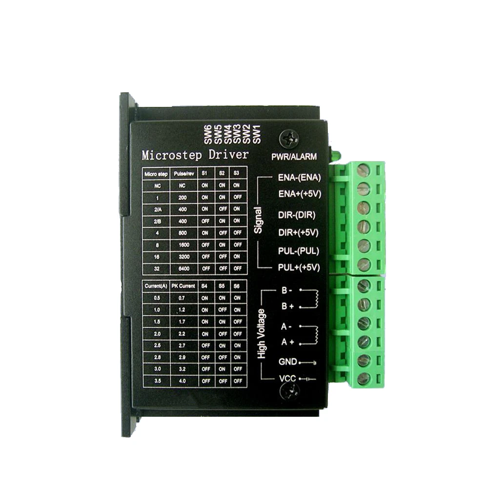 Обновленная версия TB6600 Драйвер шагового двигателя 4A 9 ~ 42 в TTL 32 Micro Step CNC 1 Ось Новый