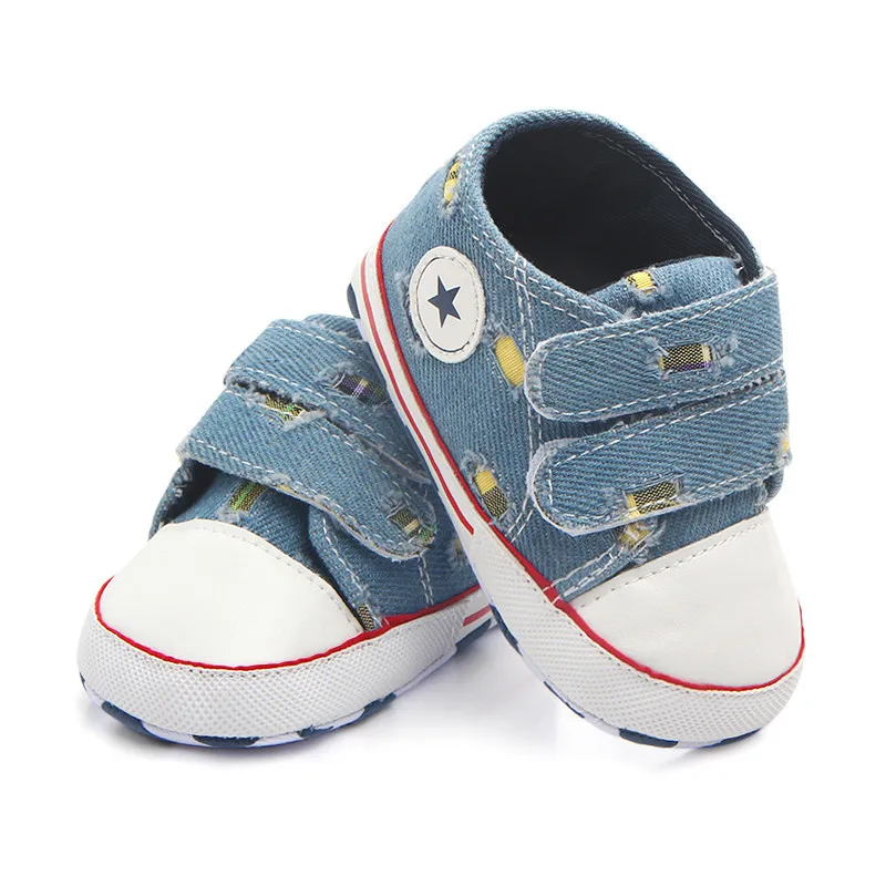 Handsome Cowboy Blue Jeans Baby Shoes Soft Bottom First walker Sports Sneakers Infant Newborn First Walker Shoes for Bebe
Handsome Cowboy Blue Jeans Baby Shoes Soft Bottom First walker Sports Sneakers Infant Newborn First Walker Shoes for Bebe