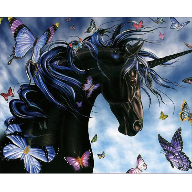 Black unicorn diamond Embroidery diy diamond painting mosaic diamant painting 3d cross stitch pictures H837
Black unicorn diamond Embroidery diy diamond painting mosaic diamant painting 3d cross stitch pictures H837