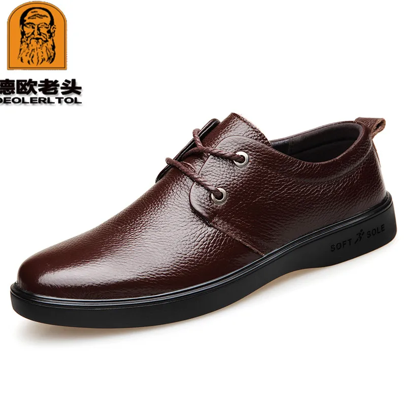 2020 New Men's Genuine Leather Shoes Black Soft Man Dress Shoes Brand Spring Soft Office Man Cowhide Shoes
2020 New Men's Genuine Leather Shoes Black Soft Man Dress Shoes Brand Spring Soft Office Man Cowhide Shoes