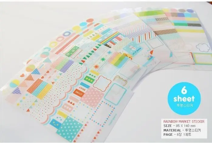 10packs/lot Cute CartoonRainbow Diary Stickers Multifunction DIY PVC Sticker deco label
10packs/lot Cute CartoonRainbow Diary Stickers Multifunction DIY PVC Sticker deco label