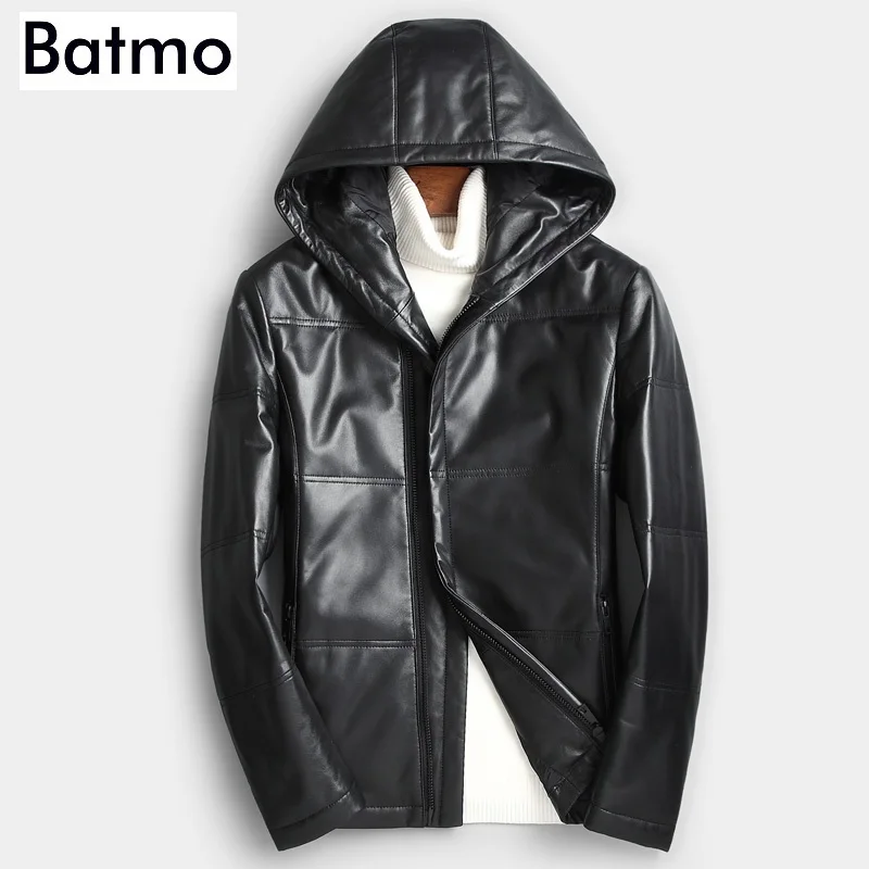 BATMO 2018 new arrival winter high quality sheepskin white duck down hooed jackets men,men's warm real leather coat,YR0029
BATMO 2018 new arrival winter high quality sheepskin white duck down hooed jackets men,men's warm real leather coat,YR0029