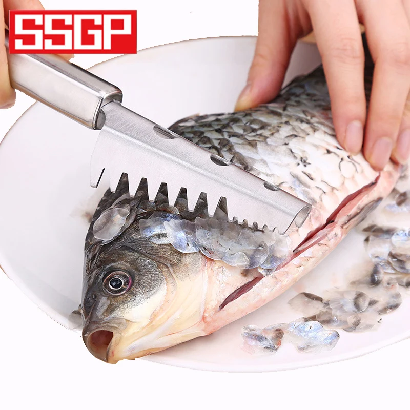 Stainless Steel Fish Scale Scraper Fish Scraper Knife Brush Cleaner Peelers Kitchen Tools
Stainless Steel Fish Scale Scraper Fish Scraper Knife Brush Cleaner Peelers Kitchen Tools
