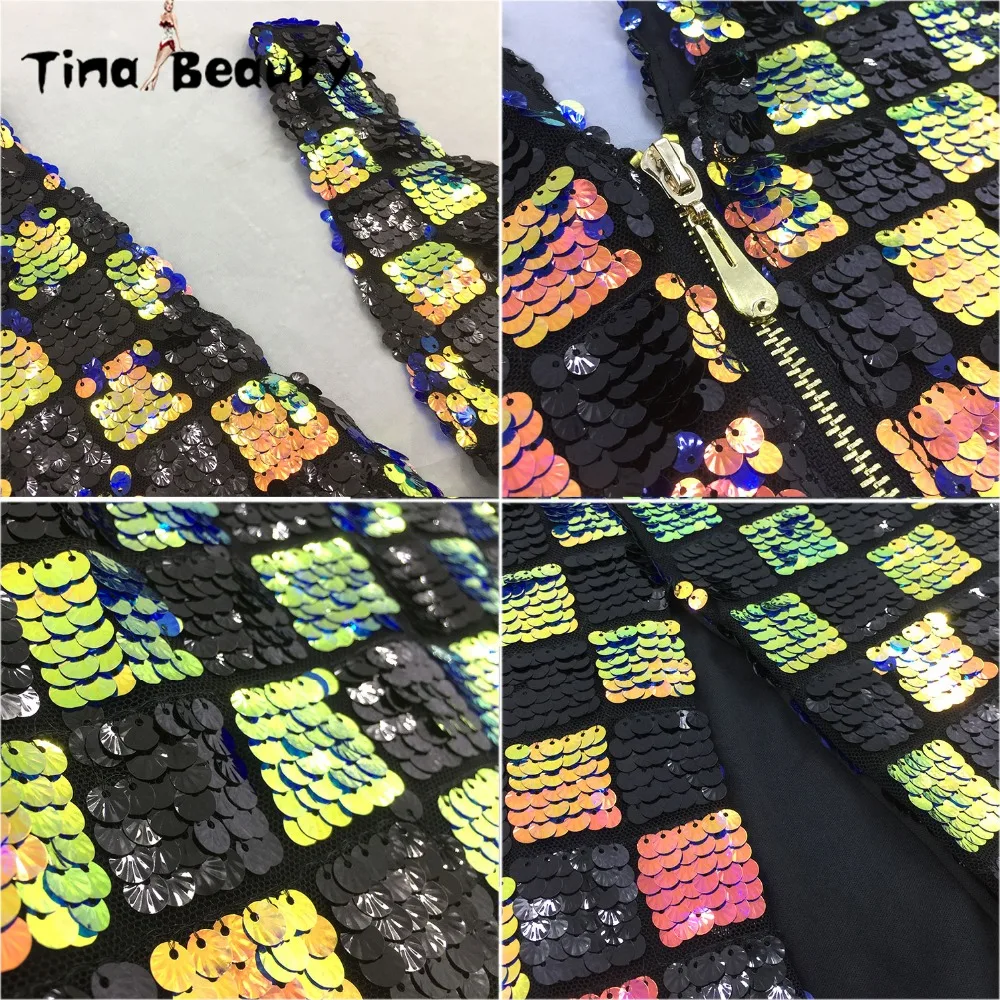 Tina Beauty all Sequined Dresses Women's 2019 Summer Sexy V Neck Sleeveless Dresses Mid-Calf Long Luxurious Dress for Party Prom
Tina Beauty all Sequined Dresses Women's 2019 Summer Sexy V Neck Sleeveless Dresses Mid-Calf Long Luxurious Dress for Party Prom