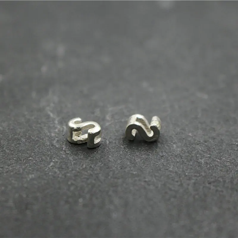 Real 925 Sterling Silver Alphabet A~Z Spacer Beads for DIY Bracelet Necklace Loose Beads Fine Jewelry Accessories
Real 925 Sterling Silver Alphabet A~Z Spacer Beads for DIY Bracelet Necklace Loose Beads Fine Jewelry Accessories