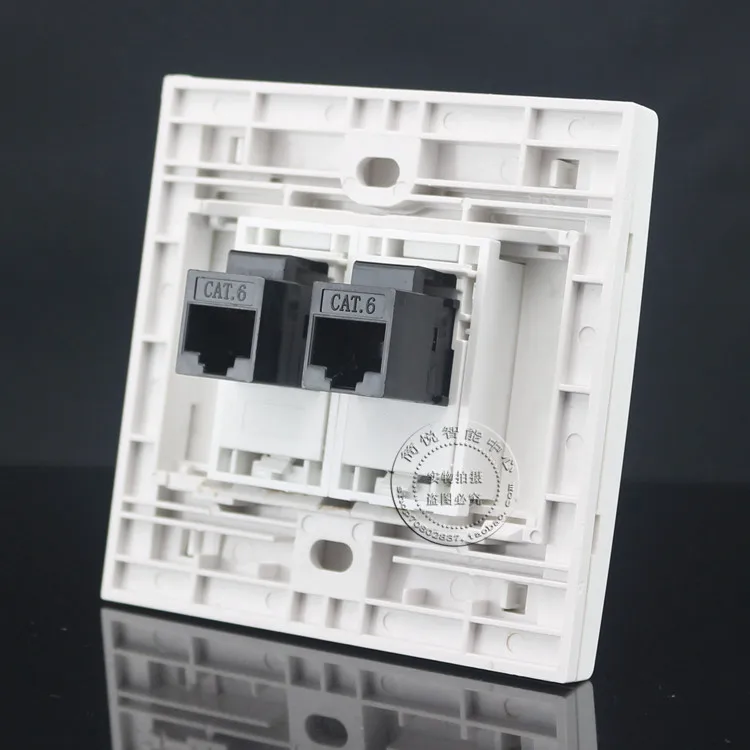 Настенная панель с 2 портами, двойная Лицевая панель RJ45 Cat6 для сетевого выхода LAN
Настенная панель с 2 портами, двойная Лицевая панель RJ45 Cat6 для сетевого выхода LAN