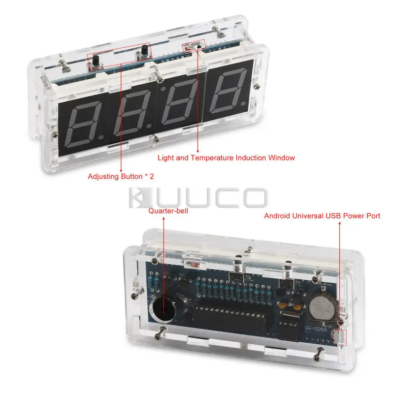 5 PCS/LOT Digtial Meter DC 5V Digital Clock/Thermometer 2 in 1 Panel Meter/Time Meter/Temperature Meter/Monitor/Tester
5 PCS/LOT Digtial Meter DC 5V Digital Clock/Thermometer 2 in 1 Panel Meter/Time Meter/Temperature Meter/Monitor/Tester