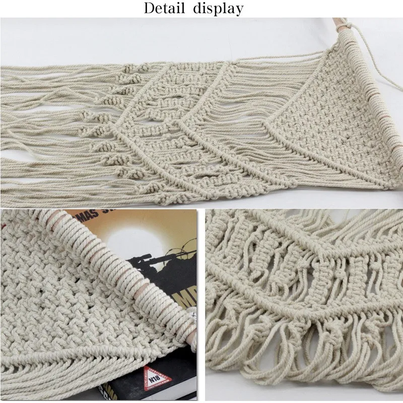 New Handmade Bohemian Macrame Wall Hanging Tapestry Hand Knotted Wall Art Tapisserie Boho Home Room Decoration Accessories tapiz
New Handmade Bohemian Macrame Wall Hanging Tapestry Hand Knotted Wall Art Tapisserie Boho Home Room Decoration Accessories tapiz